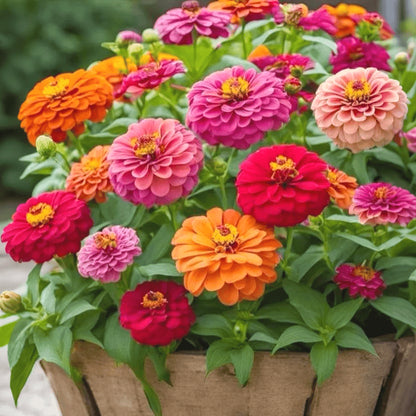 Rare Zinnia Seeds, High Germination Annual Flower Seeds for Outdoor Landscaping