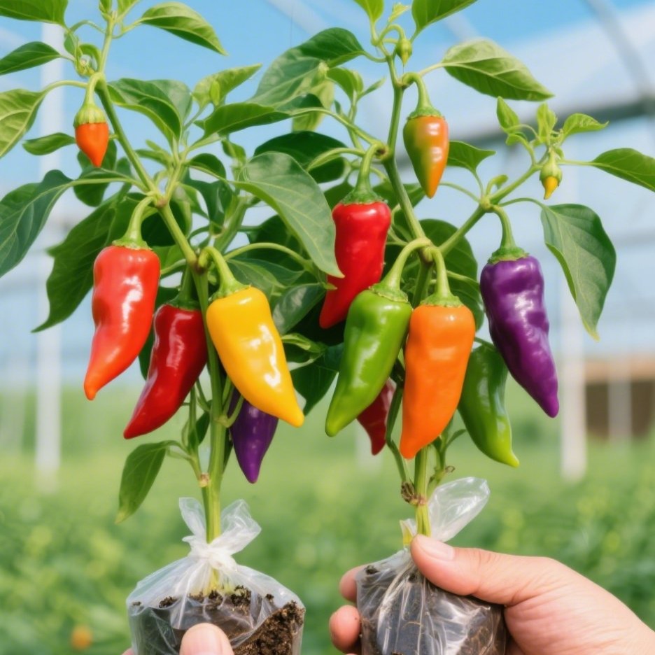100pcs/bag Pepper Seeds Sweet Bell/Banana Types for Kitchen Herb Gardens