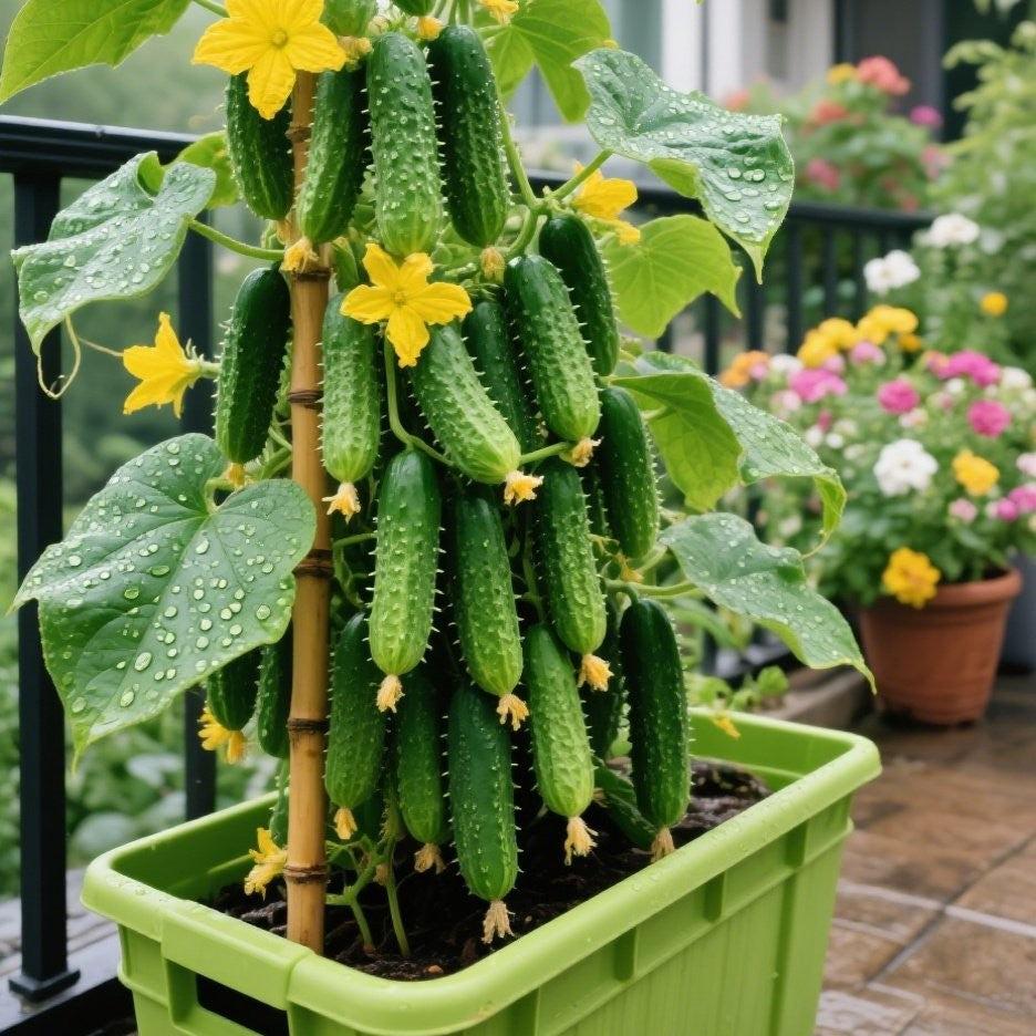 100pcs/bag Cucumber Seeds - Seedless English Varieties for Salads & Pickling