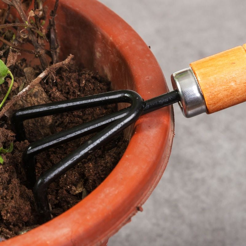 Three piece set of gardening potted plant tools, flower planting tools