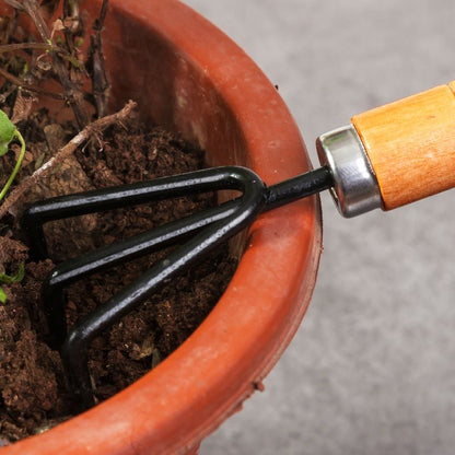 Three piece set of gardening potted plant tools, flower planting tools