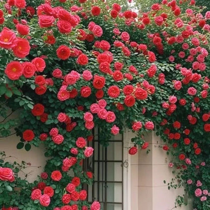 Climbing Rose Seeds, Fragrant Blooming Flower Seeds for Fence & Garden Landscaping