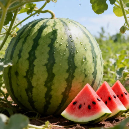 Non-GMO Watermelon Seeds, High Germination for Garden, Raised Beds, Melon Fields & Large-Scale Melon Plantations