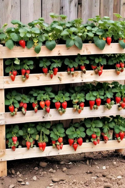 300pcs/bag Strawberry Seeds Gourmet Alpine Wild Sweet Seeds for Hanging Baskets