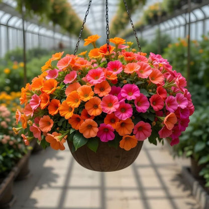 Dwarf Petunia Seeds, Compact Blooming Flower Seeds for Small Gardens & Window Sills