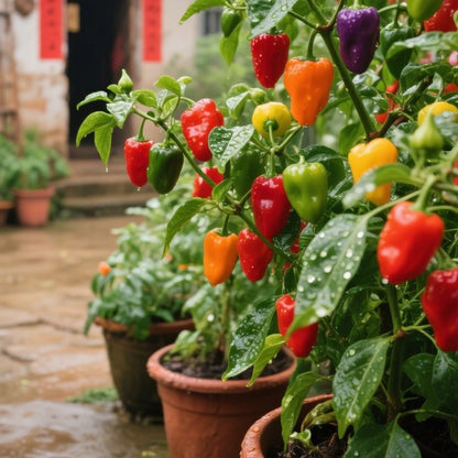 100pcs/bag Pepper Seeds Sweet Bell/Banana Types for Kitchen Herb Gardens